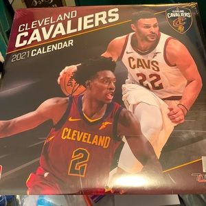 NWT Turner Sports NBA Cleveland Cavaliers 2021 Wall Calendar